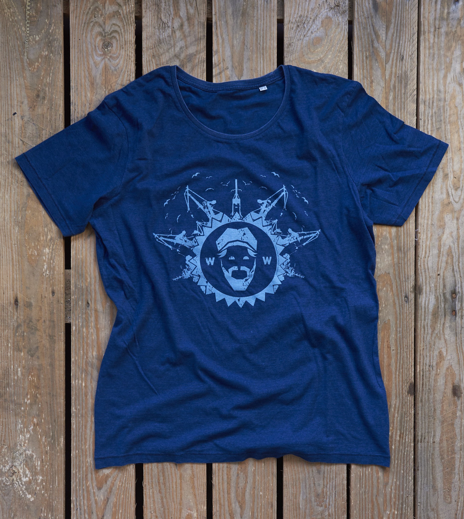T-Shirt Herren, blau - alte Kollektion